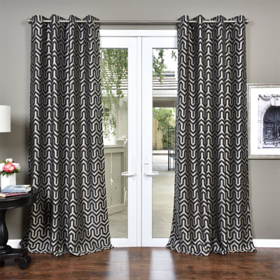 Textured Jacquard Curtain Wayfair
